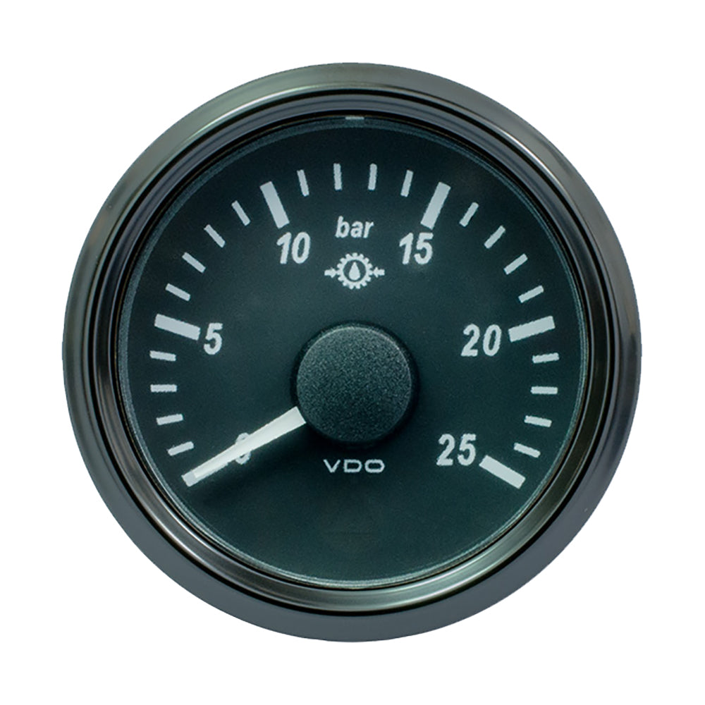 VDO SingleViu 52mm 2116 Gear Oil Pressure Gauge 25 Bar 0180 Ohm A2C3833460030
