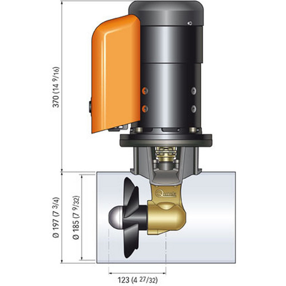 Quick Bow Thruster BTQ 18555 55KGF 12V D185 30kW FGBT18055120T00