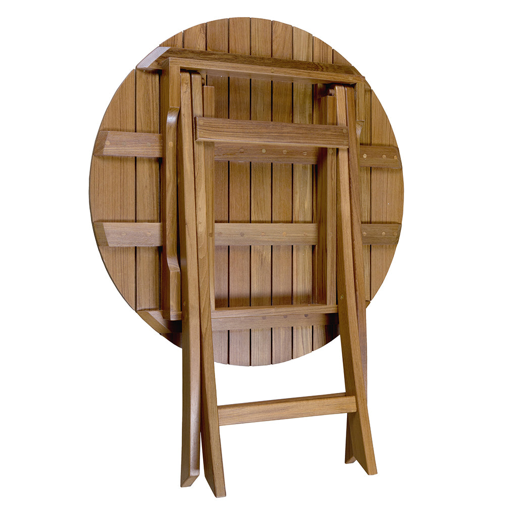 Whitecap Round Slat Table Teak 63057