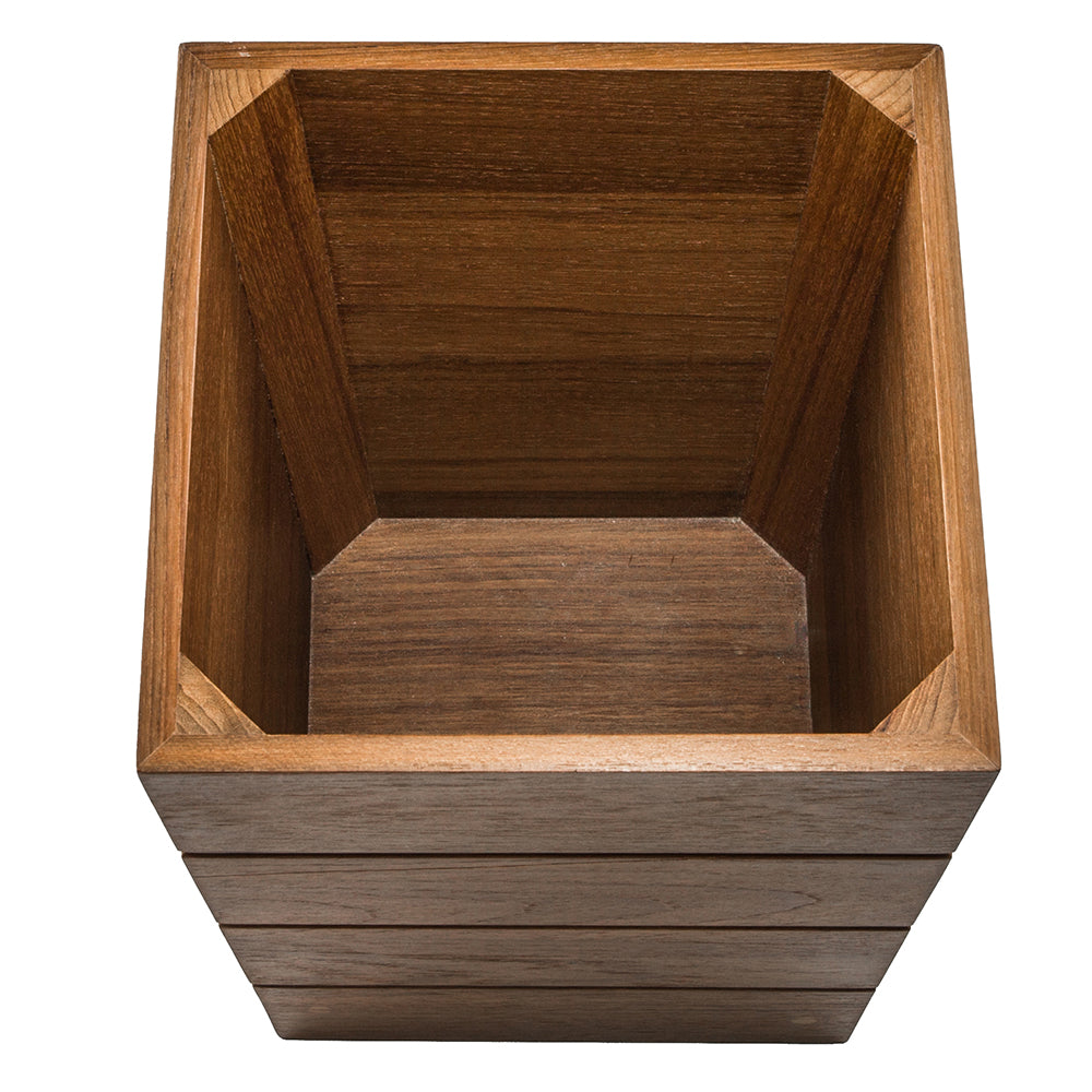 Whitecap Small Waste Basket Teak WT63102