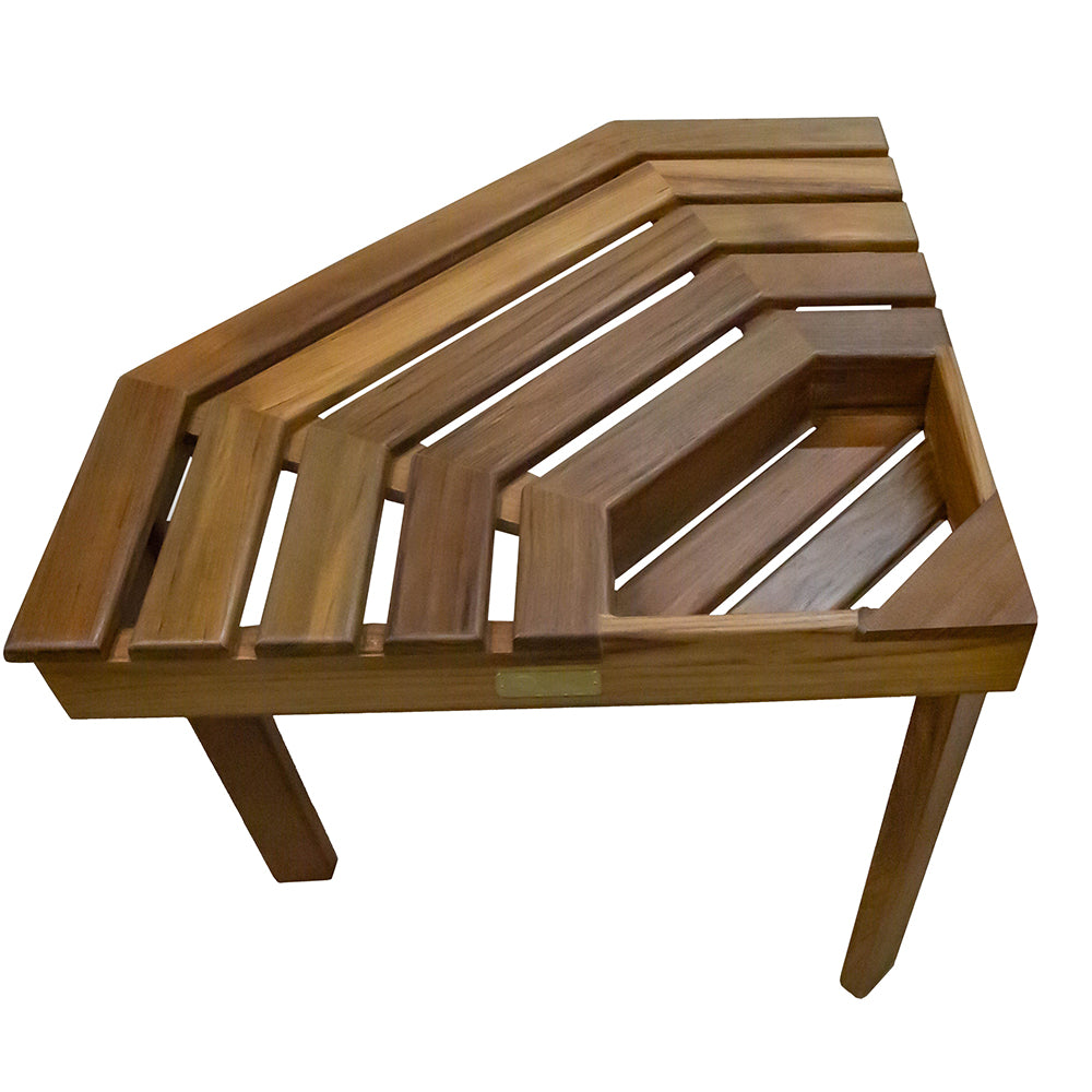 Whitecap ShowerCorner Stool Teak WT63106