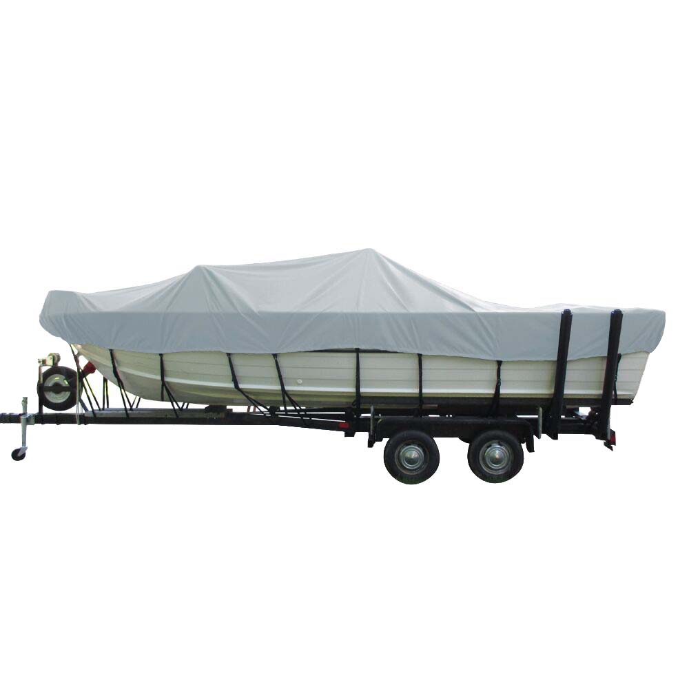 Carver PolyFlex II Wide Series StyledtoFit Boat Cover f185 Aluminum VHull Sterndrive Boats with WalkThru Windshield