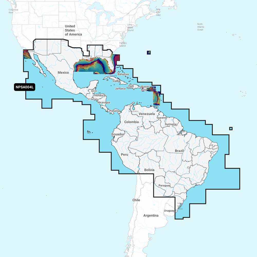 Navionics Platinum NPSA004L Mexico Caribbean to Brazil 010C136440