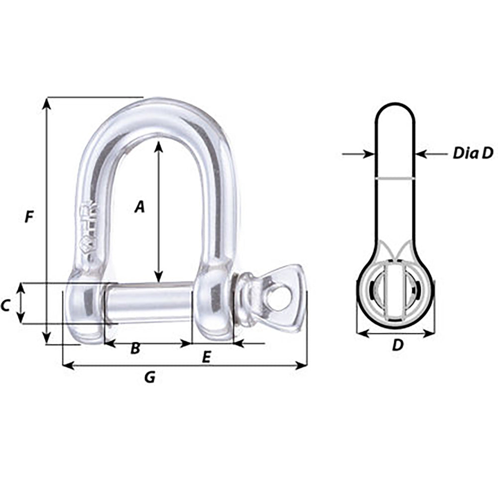 Wichard HR D Shackle Diameter 2564 11205