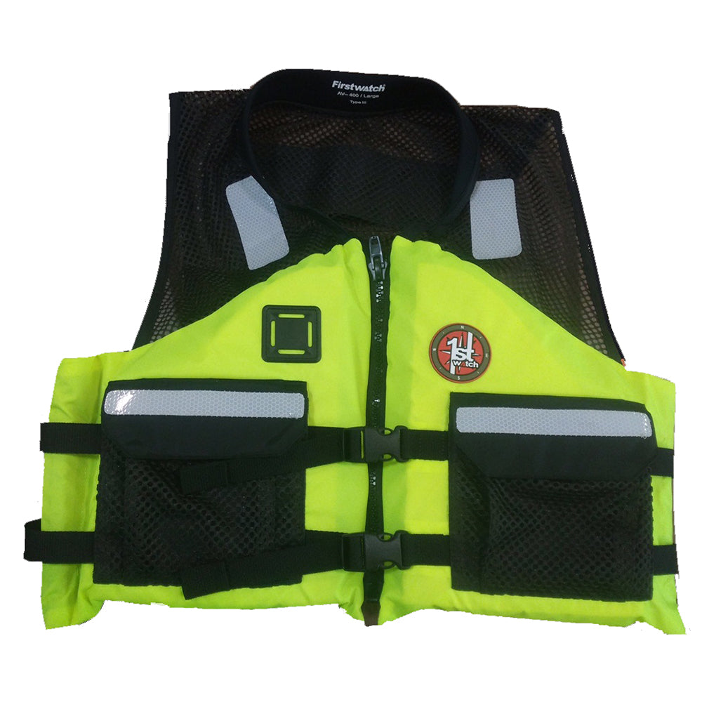 First Watch AV5001 Crew Vest HiVis Yellow Small to Medium AV5001HVSM