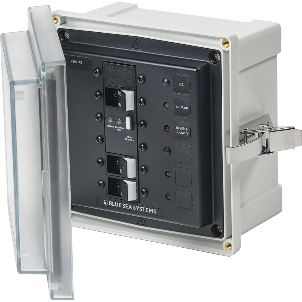 Blue Sea 3122 SMS Panel Enclosure wELCI 16A 2 Branch 8A 230V AC 3122