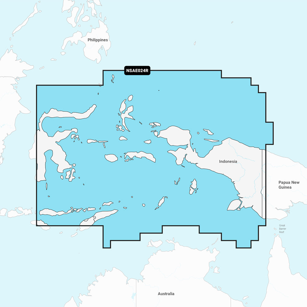 Garmin Navionics NSAE024R Central West Papua East Sulawesi Marine Chart 010C122220