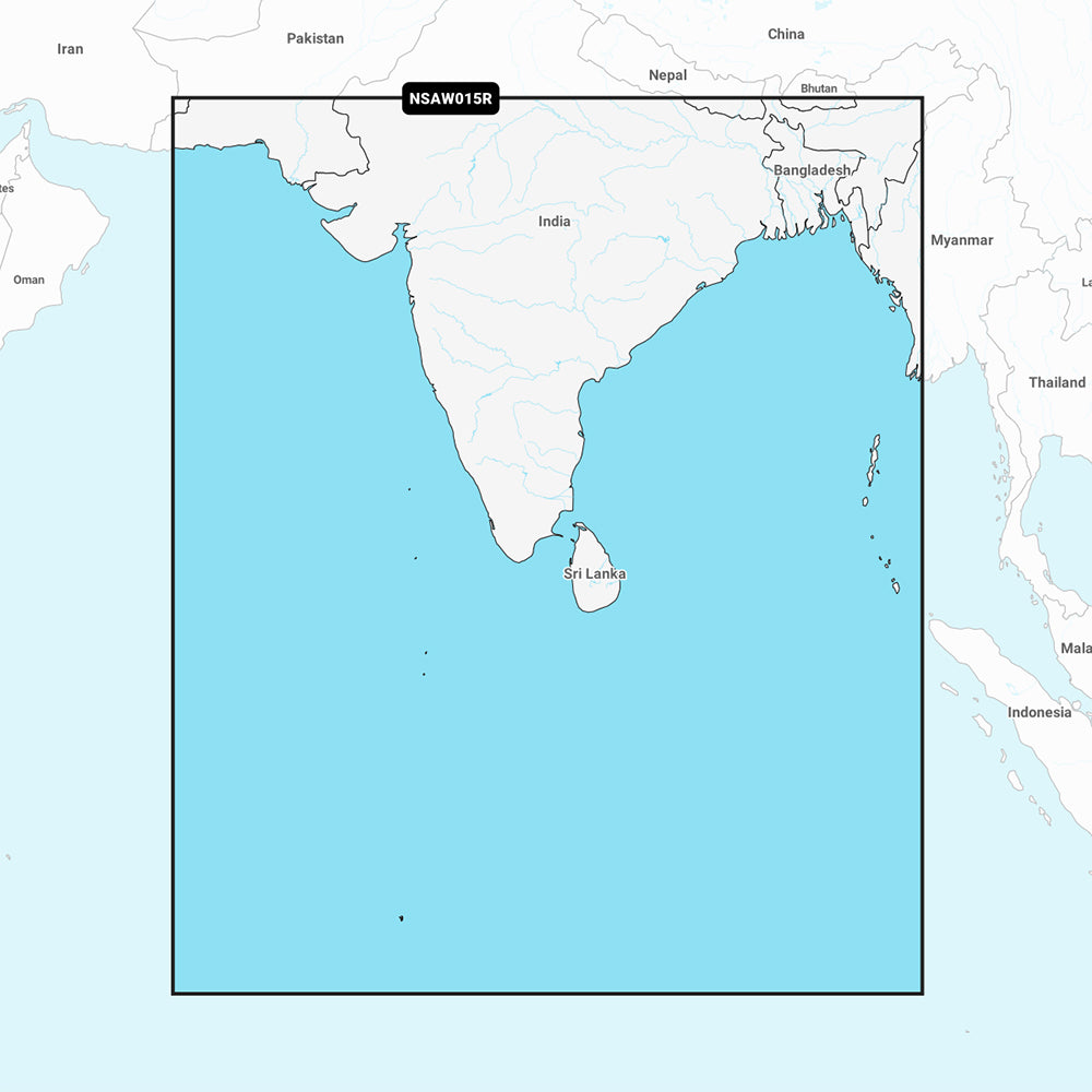 Garmin Navionics NSAW015R Indian Subcontinent Marine Chart 010C123020