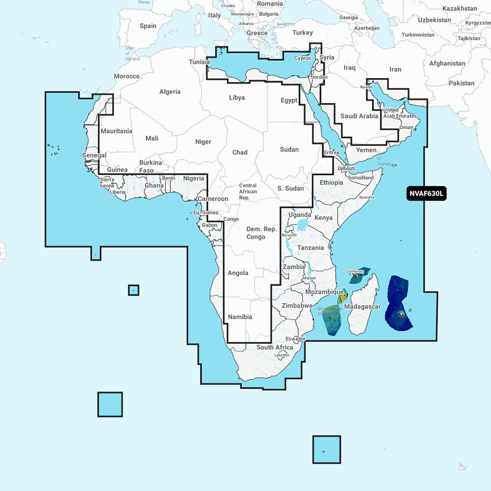 Garmin Navionics Vision NVAF630L Africa Middle East Marine Chart 010C122800