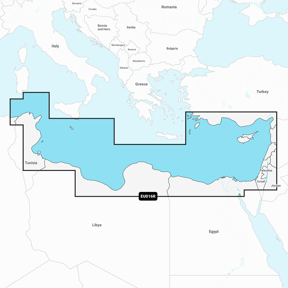 Garmin Navionics Vision NVEU016R Mediterranean Sea Southeast Marine Chart 010C124100
