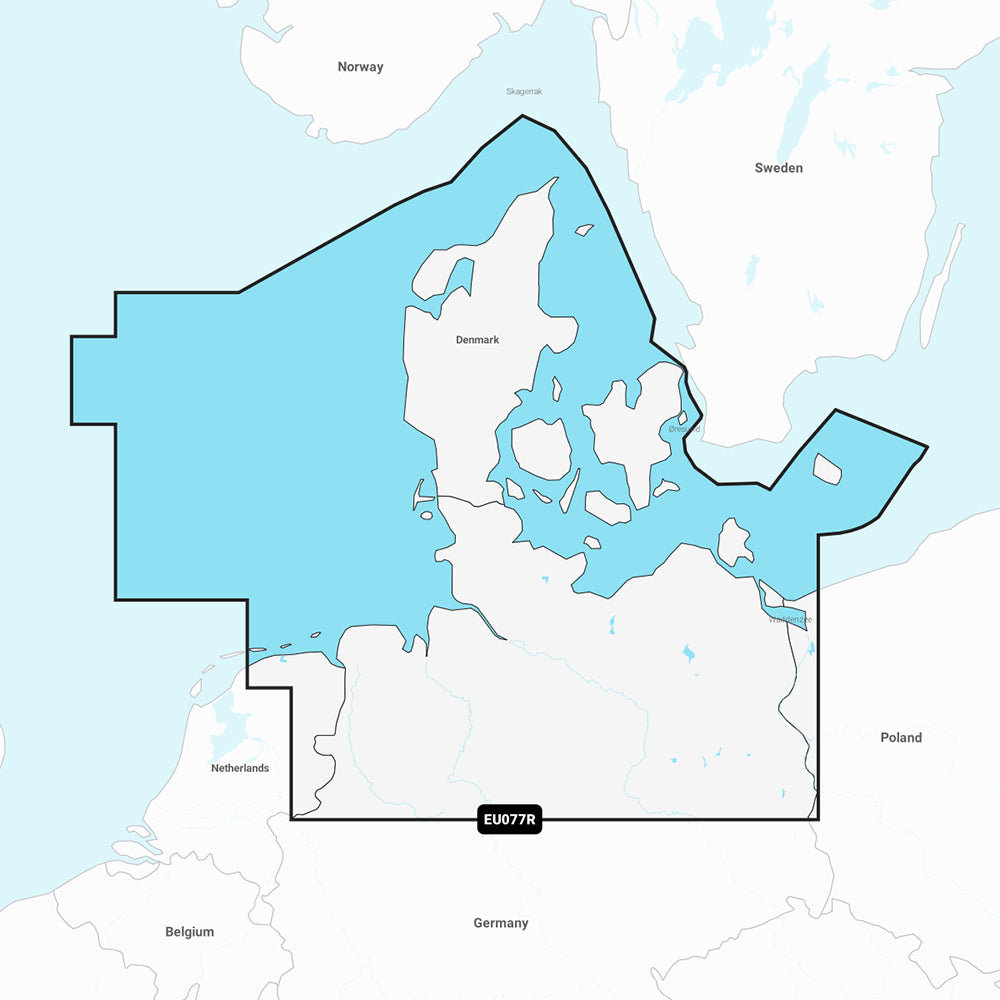 Garmin Navionics Vision NVEU077R Denmark Germany Marine Chart 010C124300