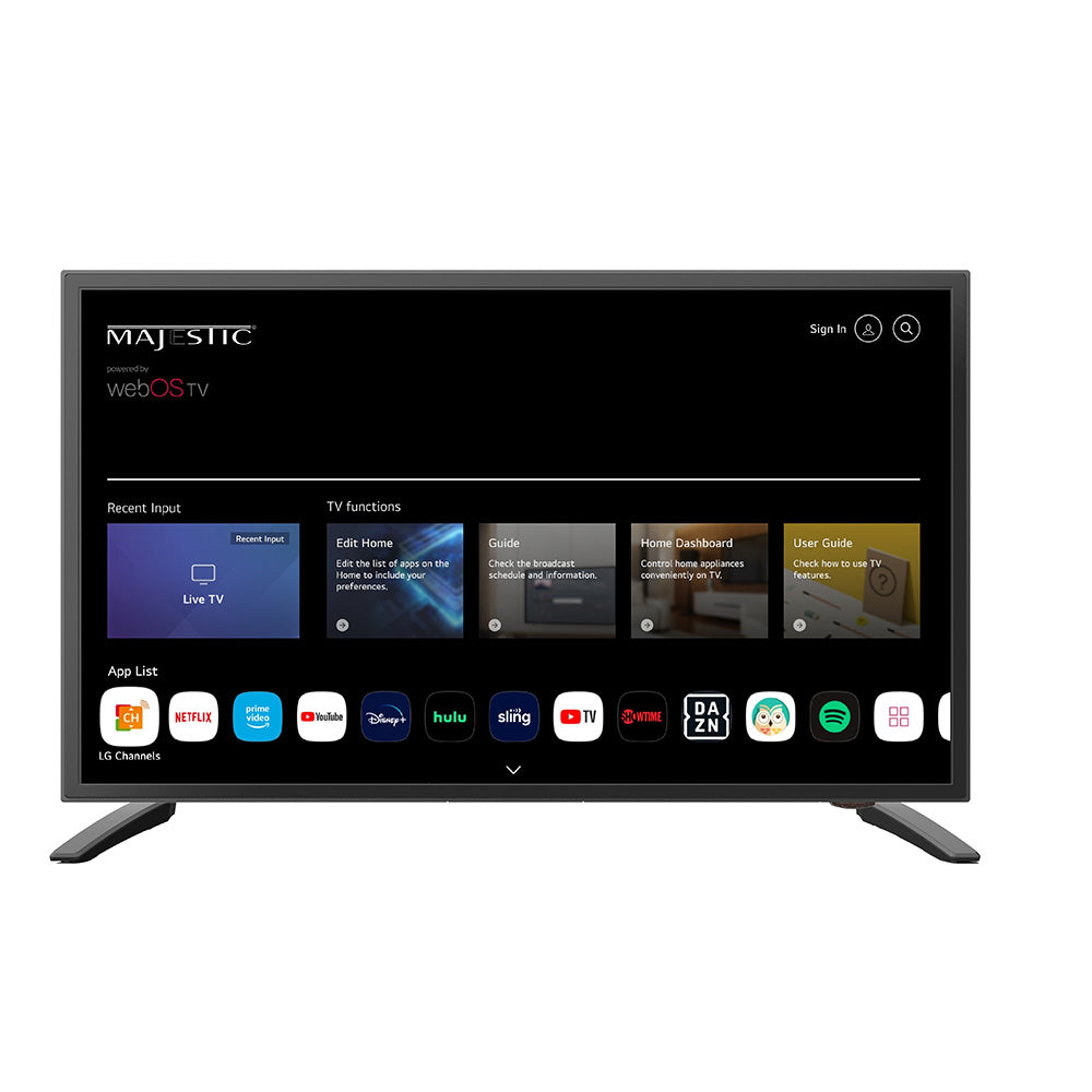 Majestic 19 12V Smart LED TV WebOS Mirror Cast Bluetooth North America Only MJSLT190U