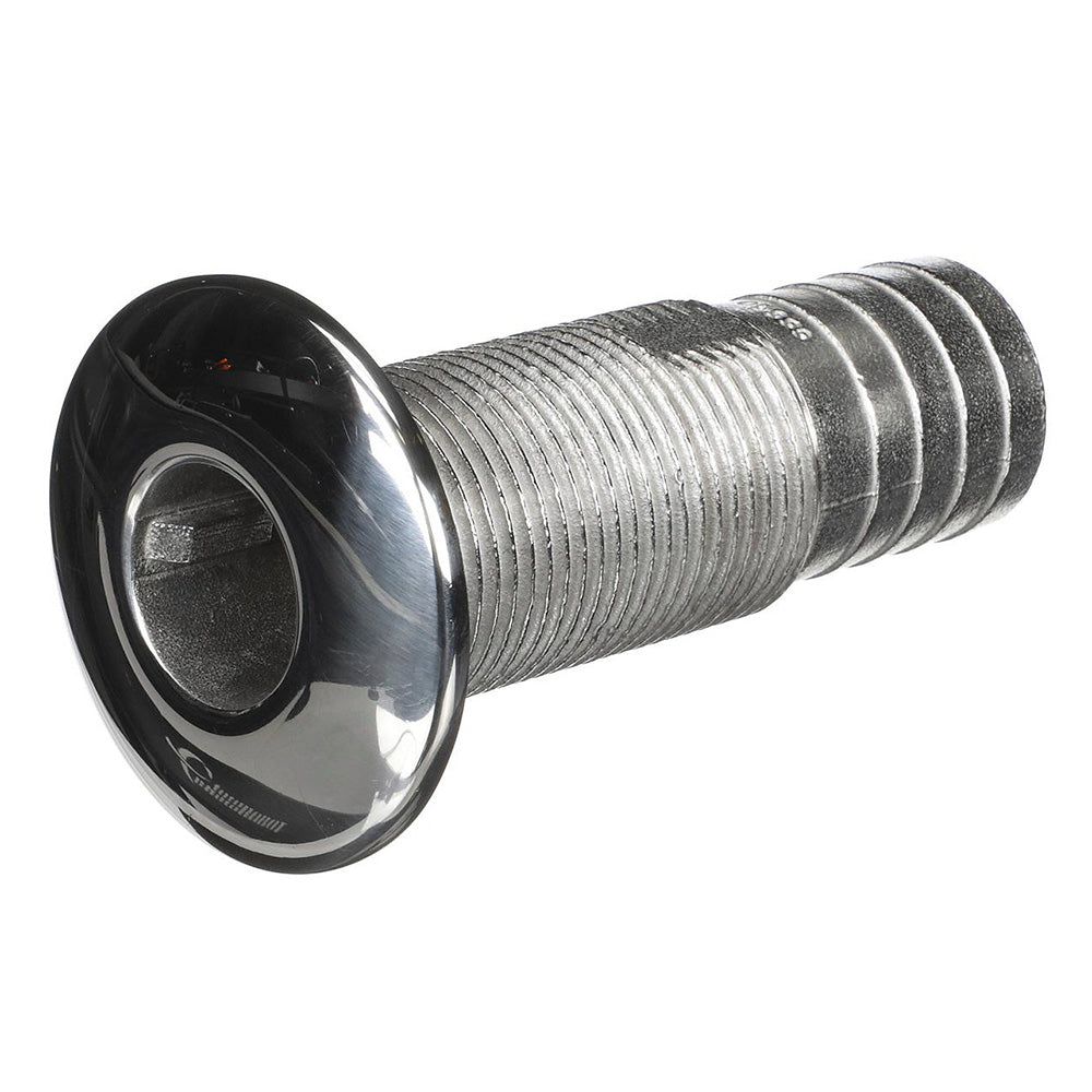 Attwood Stainless Steel ThruHull Standard Straight Barbed 114 Inner Diameter 665503