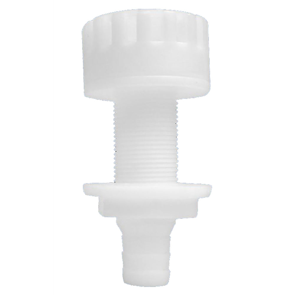Attwood Plastic White ThruHull With Strainer 34 Inner Diameter 38863