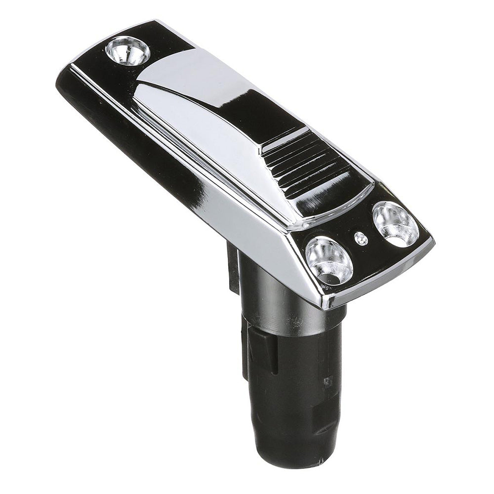Attwood Rectangle 2Pin Base fAngled Pole Zamak 9113397