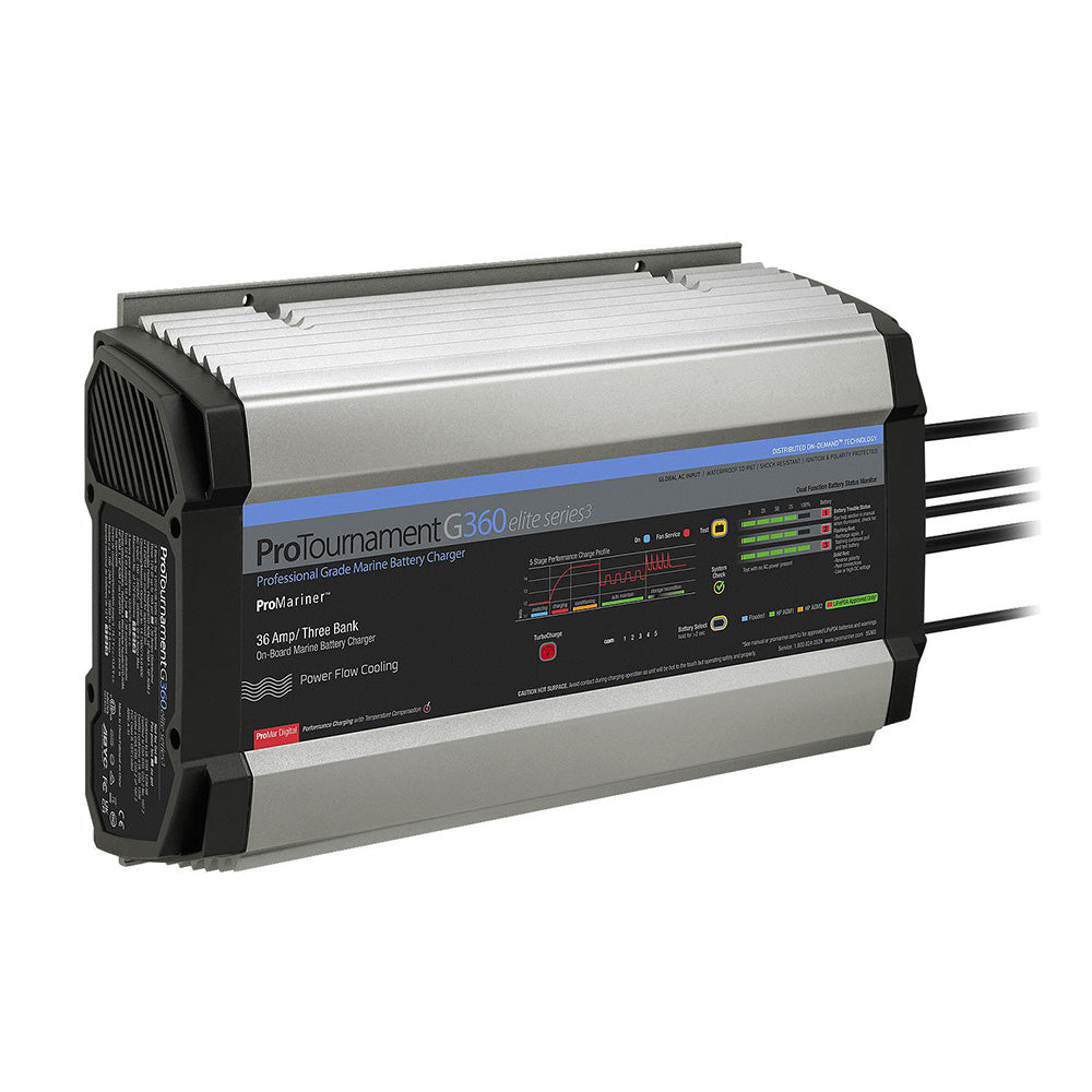 ProMariner ProTournamentelite 360 Battery Charger 3 Bank GlobalCZone 55363