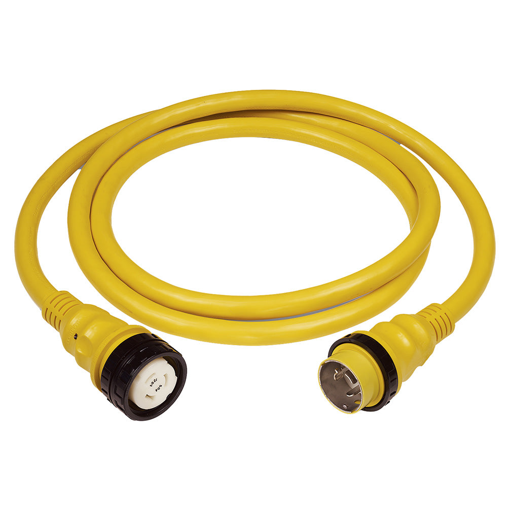 Marinco 50AMP 125250V Shore Power Cable 12 Yellow 6152SPP12SC