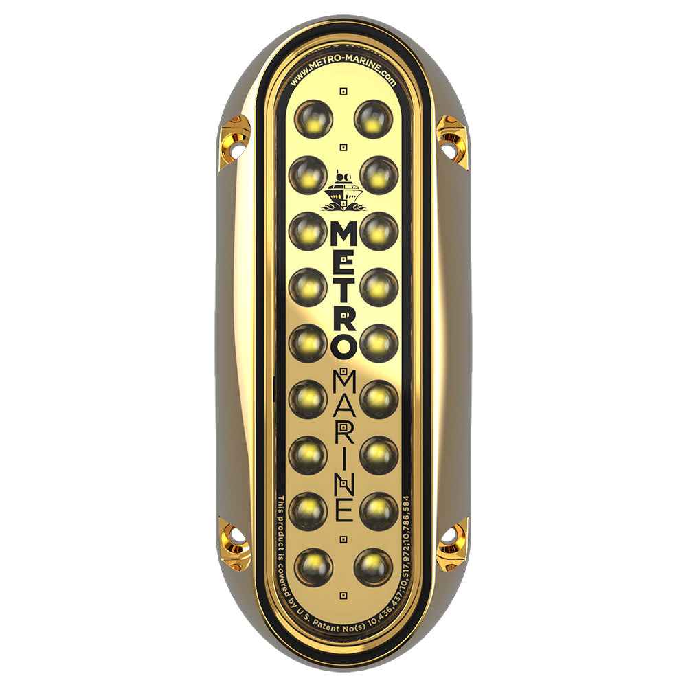 Metro Marine HighOutput Elongated Vertical Mount Light wIntelligent Monochromatic LEDs  White 45 Beam FBME1VW345