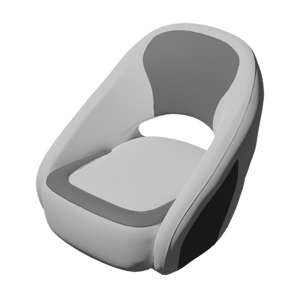 TACO Caladesi Smooth Bucket Seat  WhiteGrey BA225WHTGRY