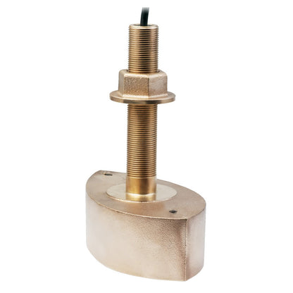 Echonautics Bronze Stem ThruHull CW Dual Frequency Transducer  600W 50200kHz CB101D600CW