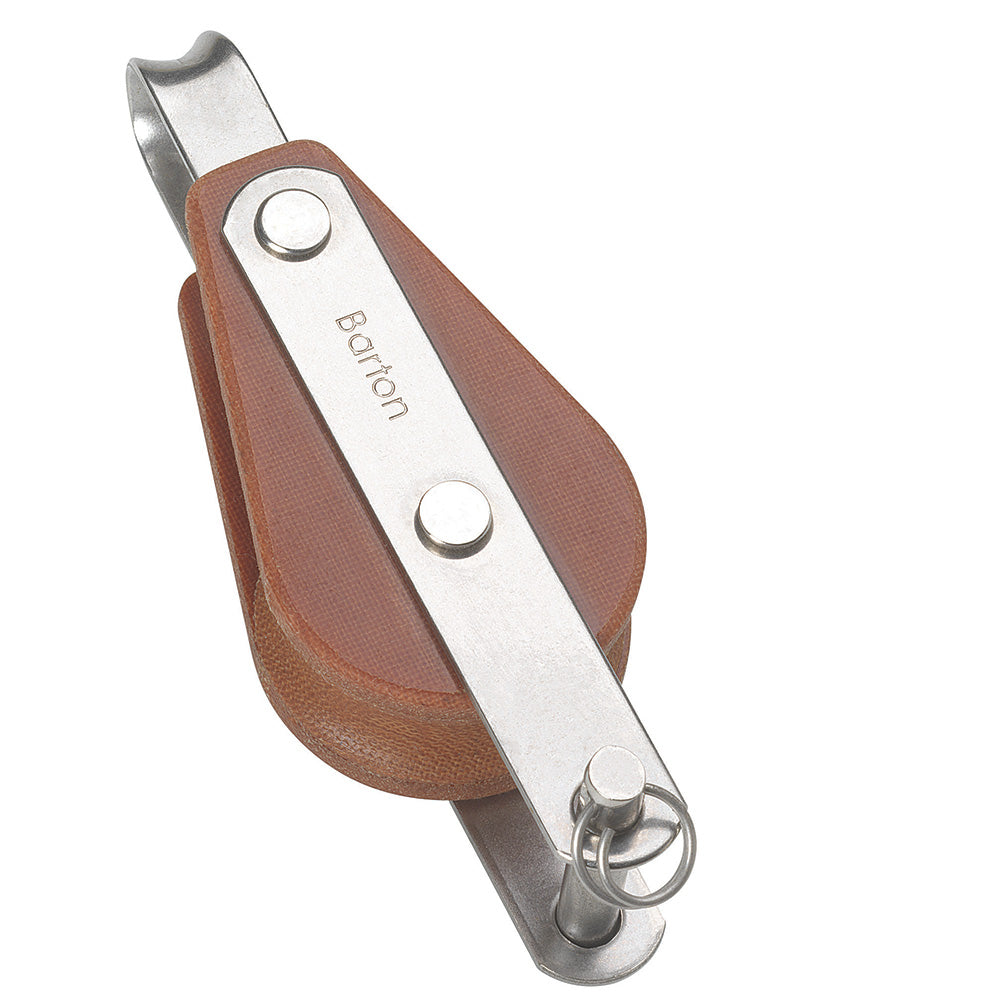 Barton Marine Tuphblox Size 1 Single Block wSwivel  Becket T01111