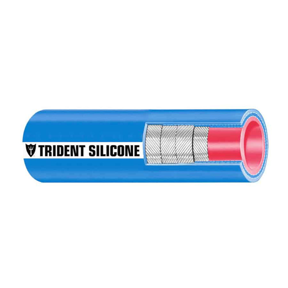 Trident Marine 8 ID x 6 Long Silicone Marine Wet Exhaust  Water Hose  Blue 202V8001
