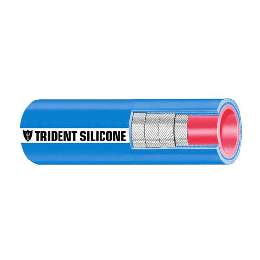 Trident Marine 8 ID x 6 Long Silicone Marine Wet Exhaust  Water Hose  Blue 202V8001
