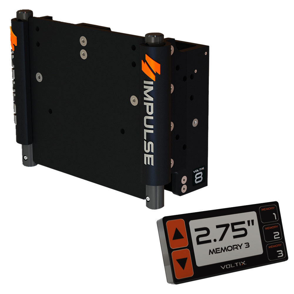 IMPULSE XL 8 Set Back Electric Jack Plate wSmart Control  Black Anodized 75061B