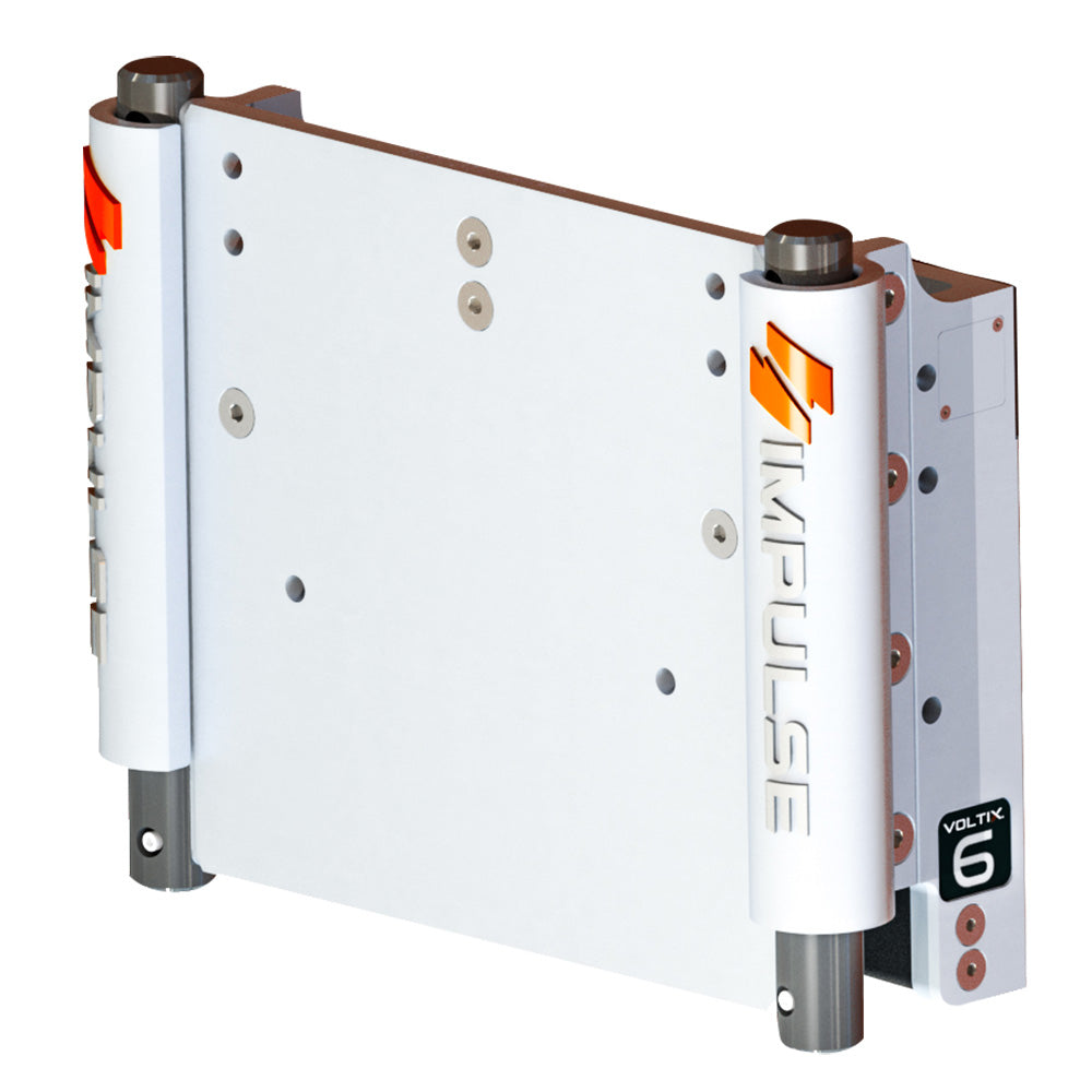 IMPULSE 6 Set Back Electric Jack Plate wStandard Control  White Cerakote 75052W