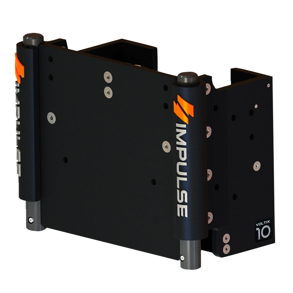 IMPULSE 10 Set Back Electric Jack Plate wStandard Control  Black Anodize 75072B