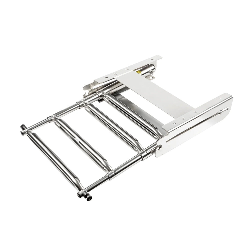Whitecap 304 Stainless Steel 4Step Sliding Under Platform Ladder S1858