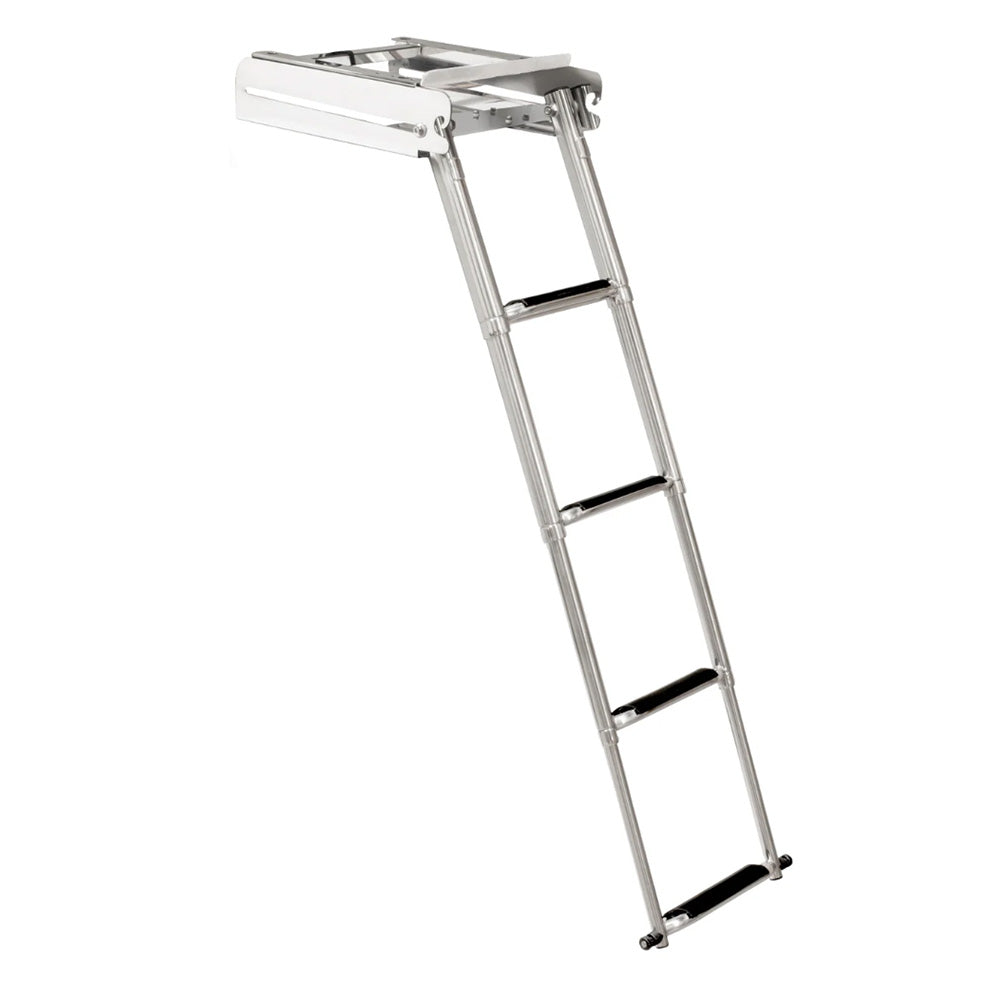 Whitecap 304 Stainless Steel 4Step Sliding Under Platform Ladder S1858