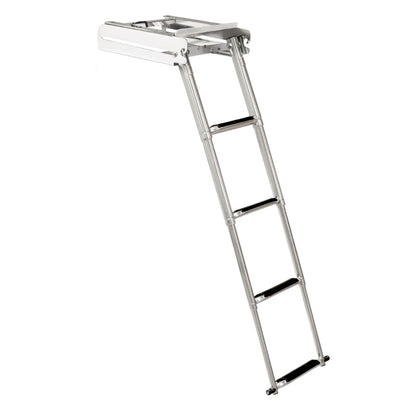 Whitecap 304 Stainless Steel 4Step Sliding Under Platform Ladder S1858