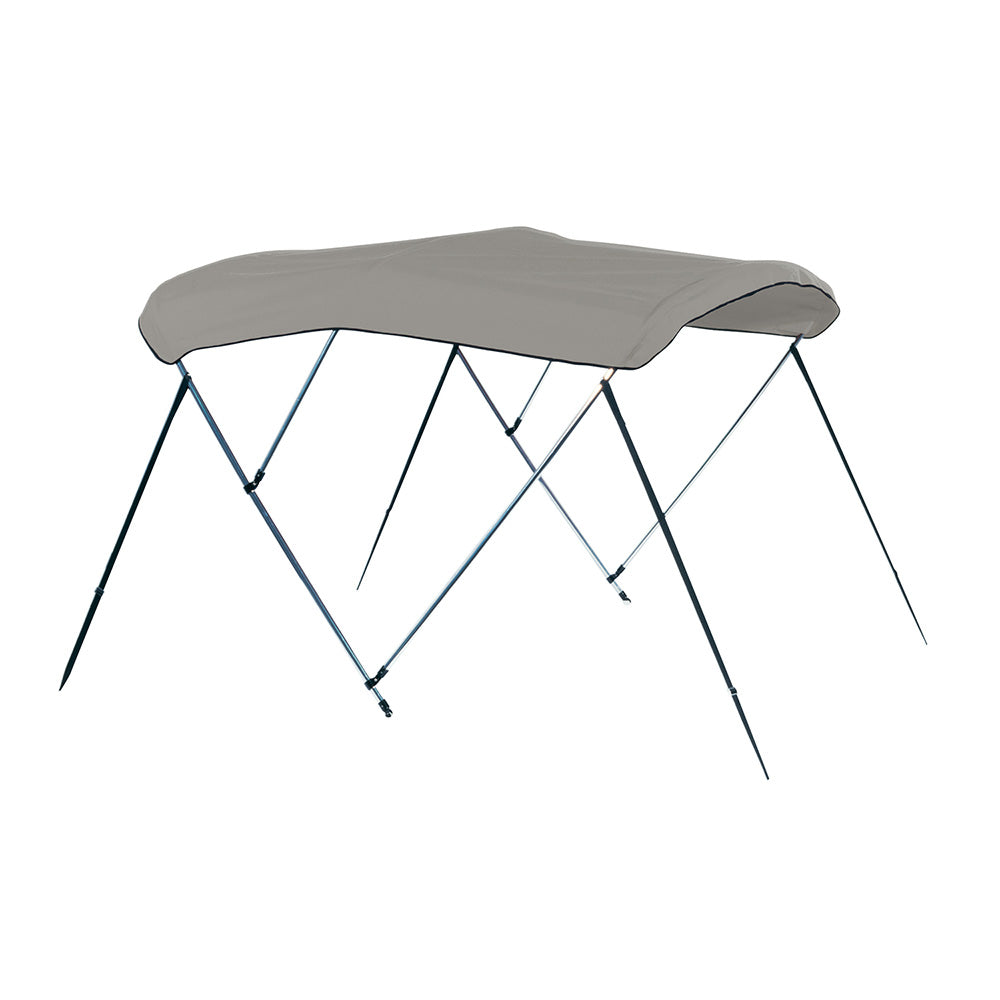 Carver 4 Bow 8 Pontoon Bimini Top wBoot  Cadet Grey Acrylic A8SQ4893UB10