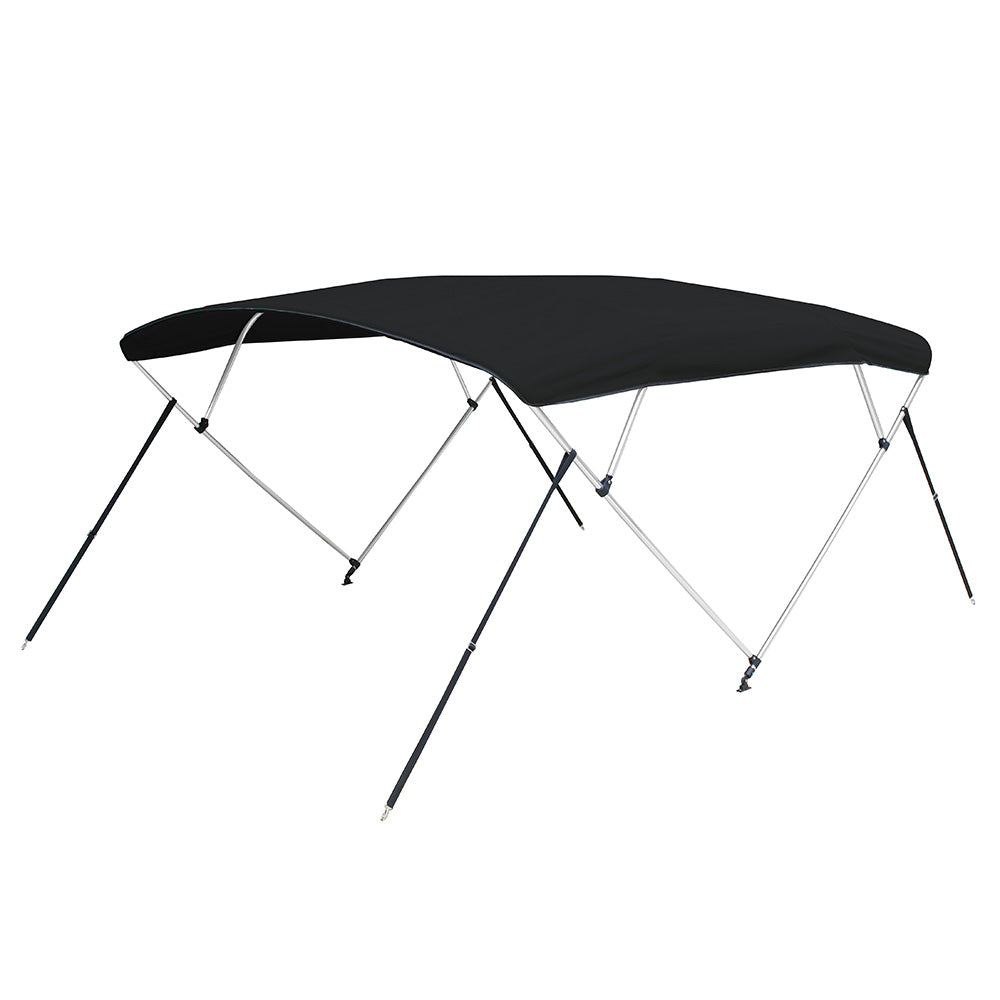 Carver 3 Bow 5487U Bimini Top with Boot  Black Acrylic A5487UB02