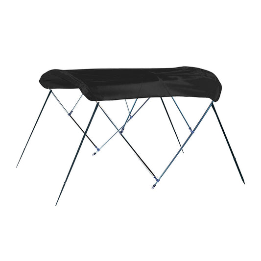 Carver 3 Bow 4675U Bimini Top with Boot  Black Acrylic A4675UB02