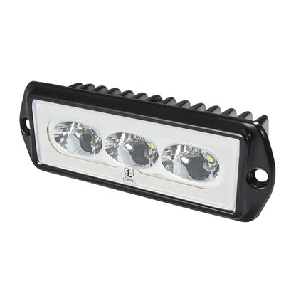 Lumitec CapriLT Flush Mount LED Flood Light  White NonDimming  Black Housing 101289
