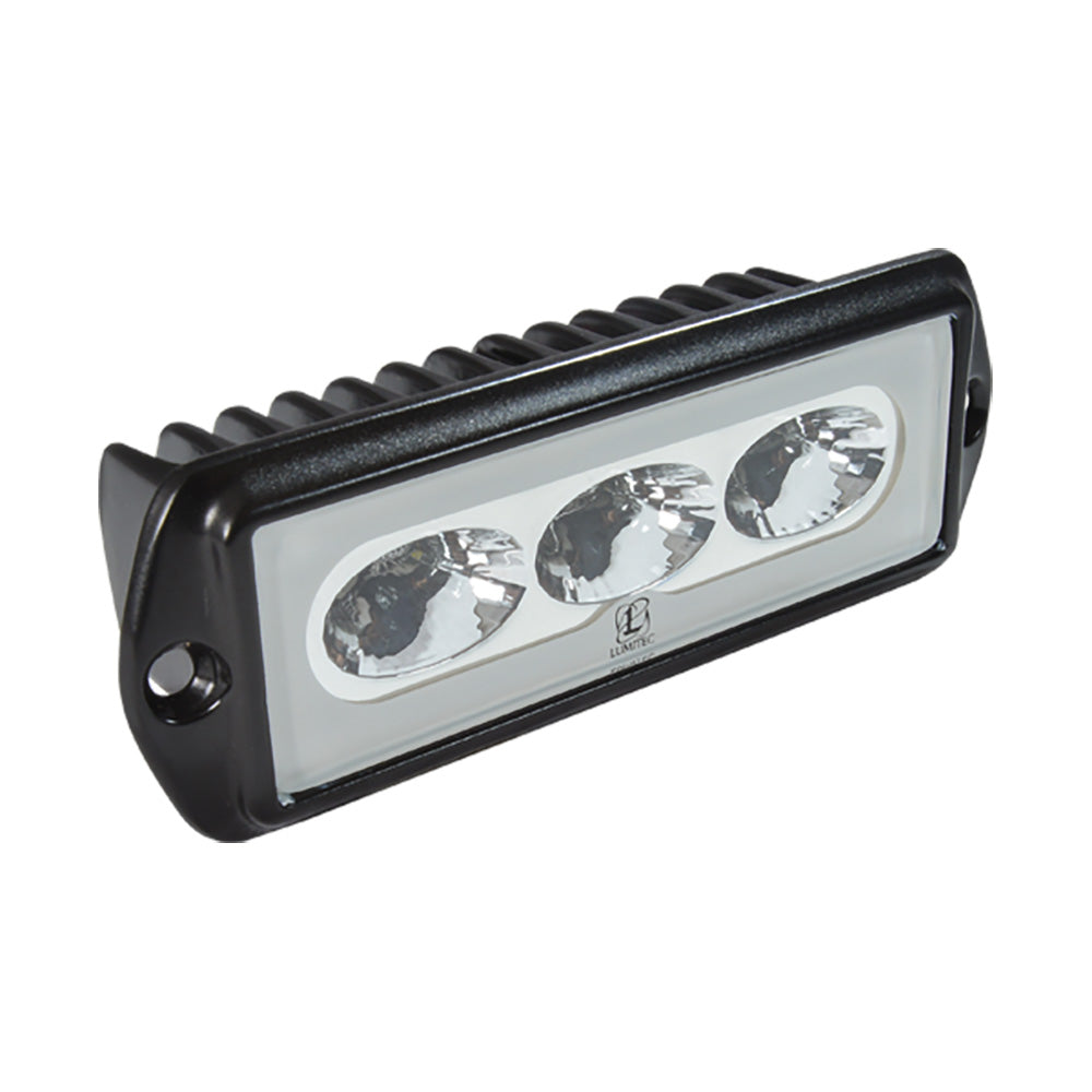 Lumitec CapriLT Flush Mount LED Flood Light  White NonDimming  Black Housing 101289