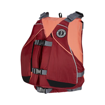 Mustang Womens Moxie Foam Life Vest  ML  MerlotCoral MV807502857ML