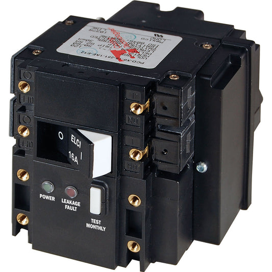 Blue Sea CSeries ELCI Main Circuit Breaker  Double Pole 230V AC 16A 3091