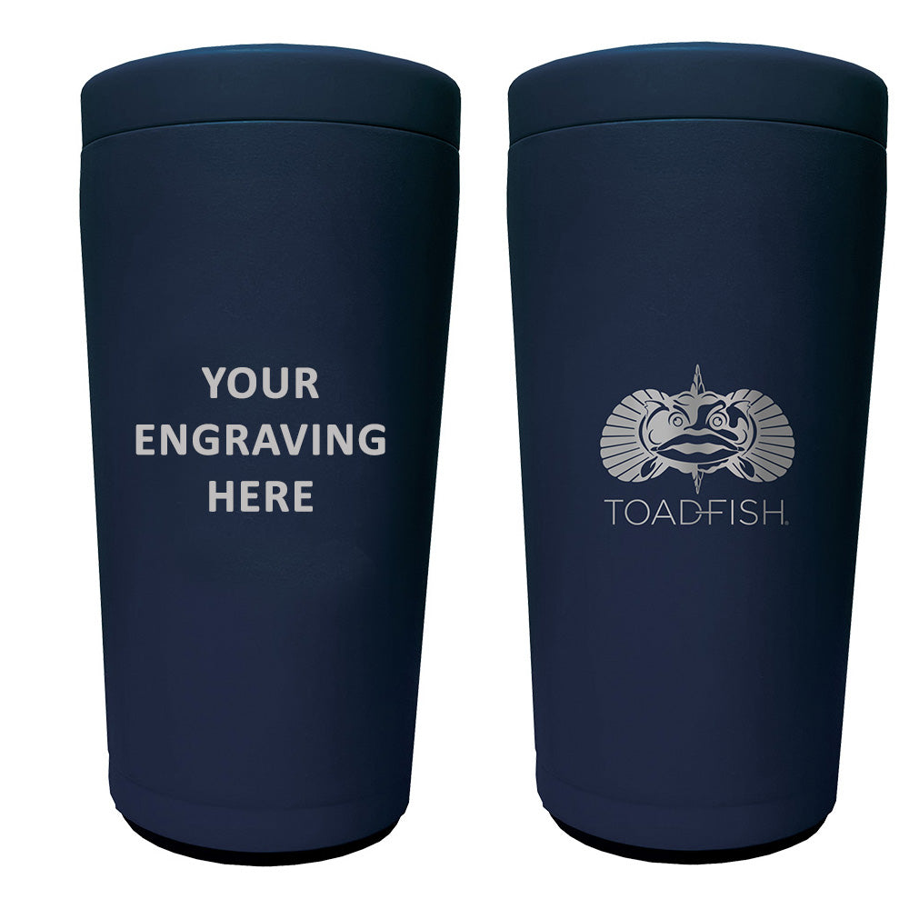 Toadfish Custom Engraved NonTipping Can Cooler 20  Navy MINIMUM ORDER QUANTITY OF 25 TF5014