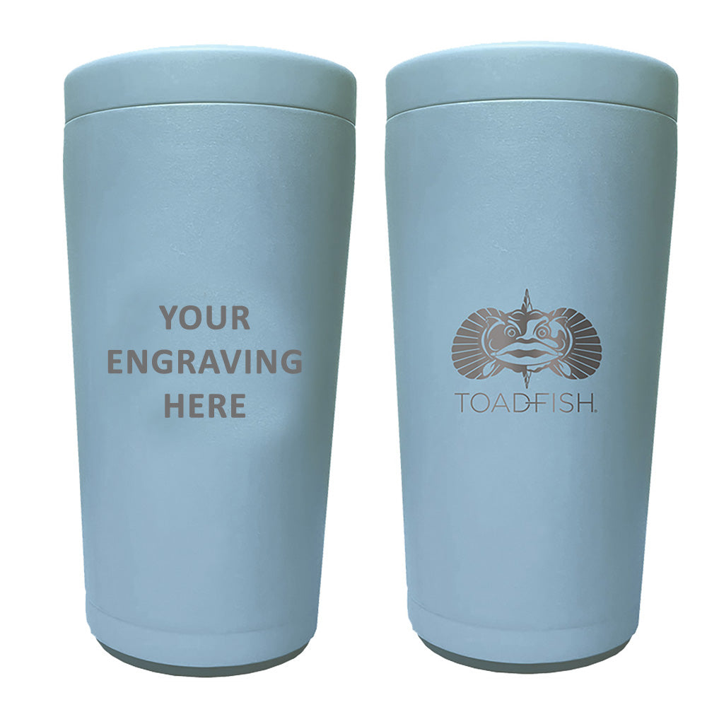 Toadfish Custom Engraved NonTipping Can Cooler 20  Light Blue MINIMUM ORDER QUANTITY OF 25 TF5017