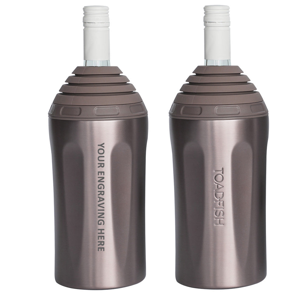 Toadfish Custom Engraved Stainless Steel Wine Chiller  Rose Gold MINIMUM ORDER QUANTITY OF 25 TF1110