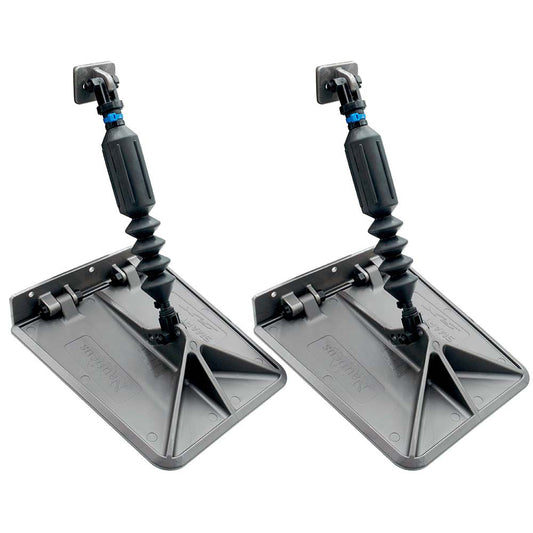 Lectrotab SX 95 x 10 Smart Tabs 1618 Boats w60lb Actuators  60150HP  Gunmetal Grey SXG951060
