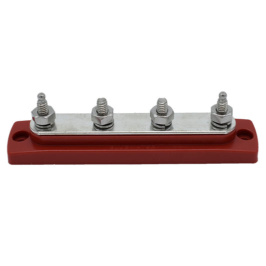 Bluewater Common Stud Busbar 4 Gang  Red 312303B025