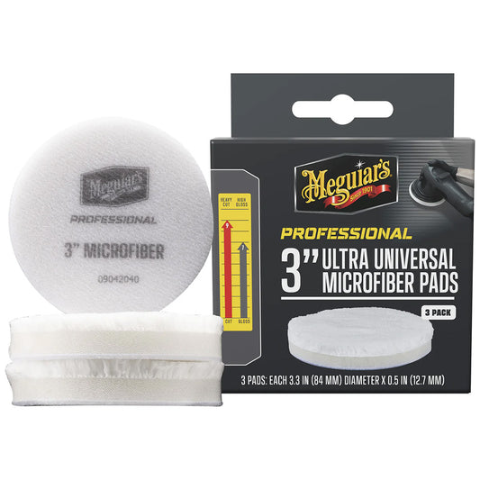 Meguiars Professional 3 Ultra Universal Microfiber Pads 3Pack M3MFP3