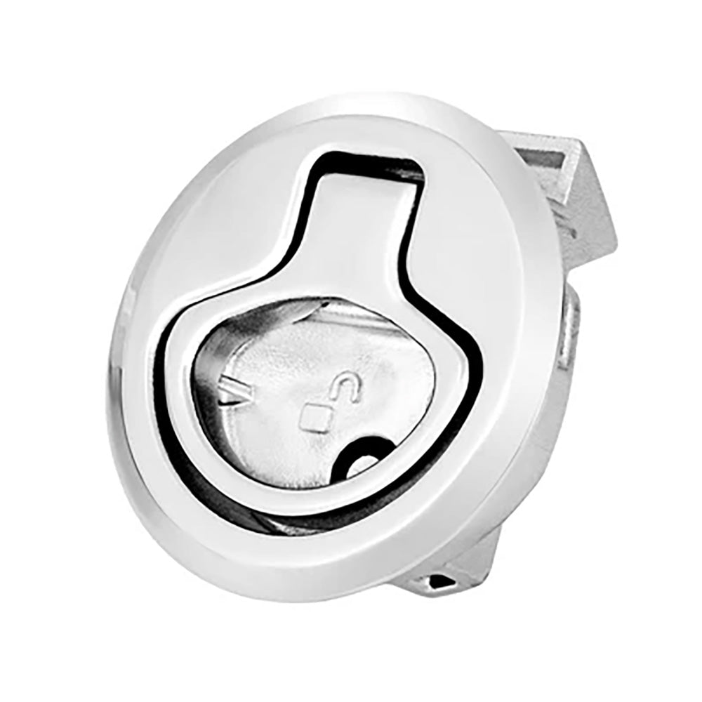 Whitecap 2 Beveled Locking Slam Latch wBacking Plate 6538C