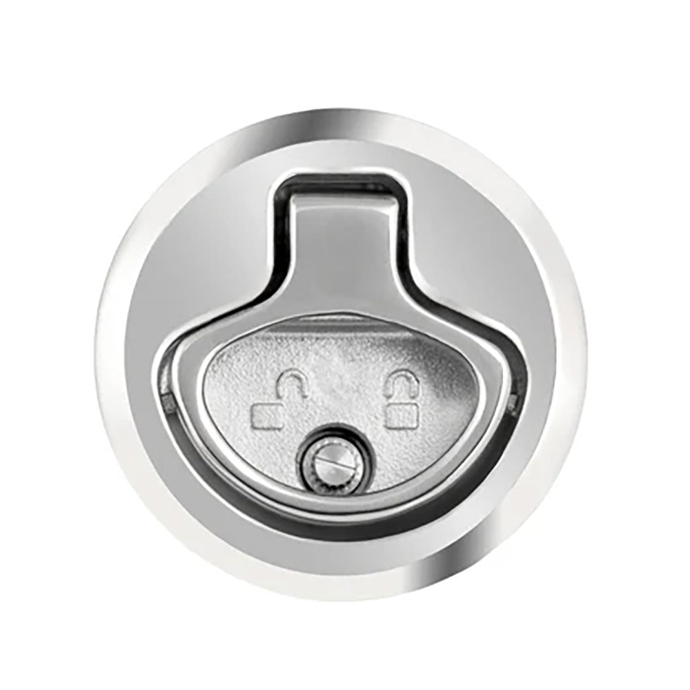 Whitecap 2 Beveled Locking Slam Latch wBacking Plate 6538C