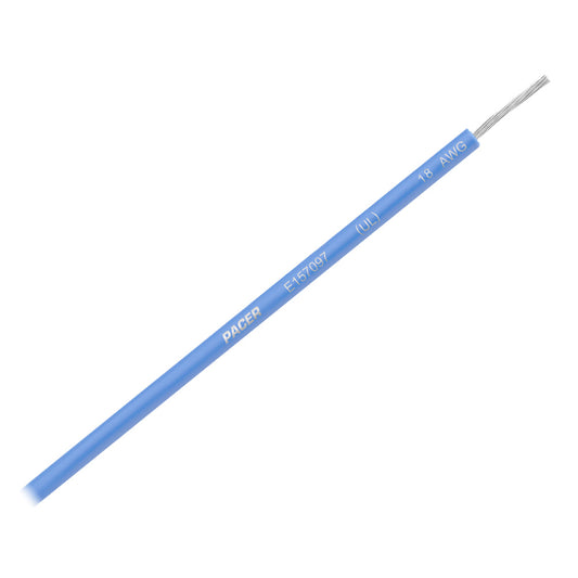 Pacer Blue 18 AWG UL Marine Wire  25 WUL18BL25