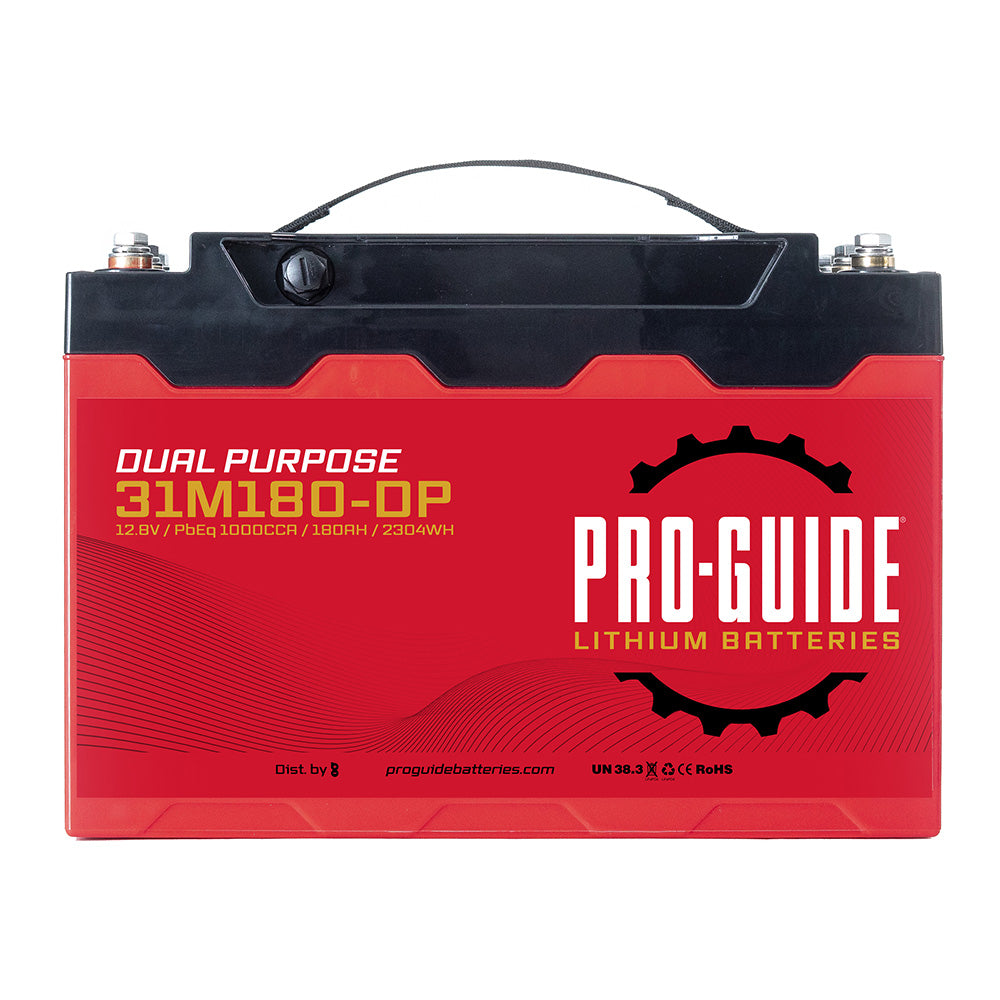 ProGuide Alpha Series Lithium Battery  12V  180AH  Group 31 PGL31M180DP